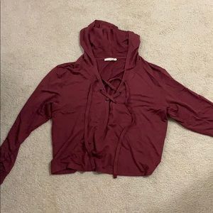 Burgundy/Maroon light EXPRESS sweater, worn once!